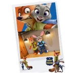 set 2 mascote din plus impact vision®, iepurele si vulpea, zootopia, multicolor, 38 cm