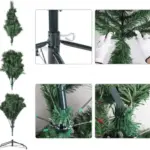 brad de craciun artificial impact vision®, impodobit, 45 accesorii, suport inclus, interior/exterior, verde