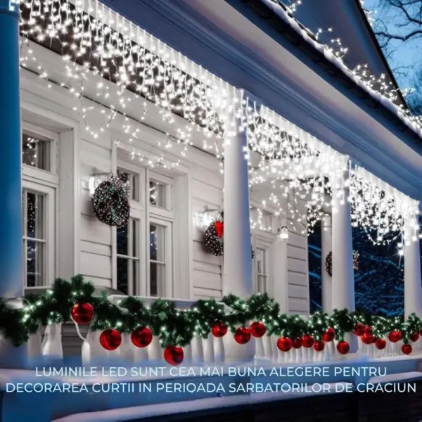 instalatie de craciun impact vision®, lungime 50 m, rola, 240 leduri, interior/exterior, 8 moduri, alimentare 220v, led, alb rece instalatie de craciun impact vision®, lungime 50 m, rola, 240 leduri, interior/exterior, 8 moduri, alimentare 220v, led, alb rece