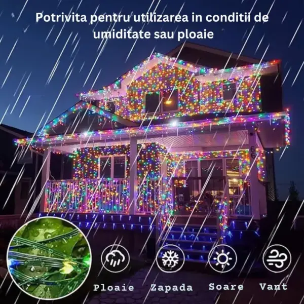 instalatie de craciun impact vision®, lungime 50 m, rola, 240 leduri, interior/exterior, 8 moduri, alimentare 220v, led, multicolor instalatie de craciun impact vision®, lungime 50 m, rola, 240 leduri, interior/exterior, 8 moduri, alimentare 220v, led, multicolor